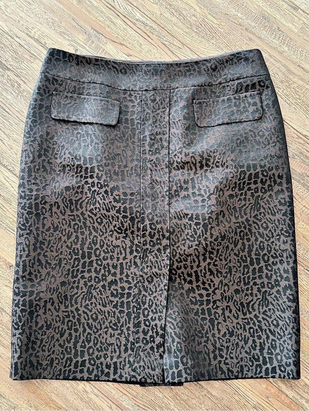 Anna Talia Animal Print Mini Skirt in Brown & Black Size 10 Like New